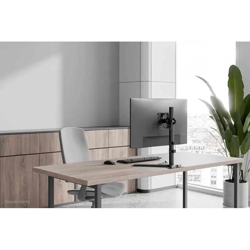 Neomounts DS45-600BL1 viena monitora statīvs 10–32 collu ekrāniem, VESA 75x75–100x100, maks. 9 kg, brīvstāvošs, melns