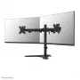 Divu monitoru statīvs Neomounts DS45-600BL2 10–32 collu ekrāniem, atbalsta 2 displejus, maks. 6 kg, VESA 75x75–100x100, brīvstāvošs, melns