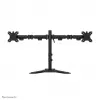Divu monitoru statīvs Neomounts DS45-600BL2 10–32 collu ekrāniem, atbalsta 2 displejus, maks. 6 kg, VESA 75x75–100x100, brīvstāvošs, melns