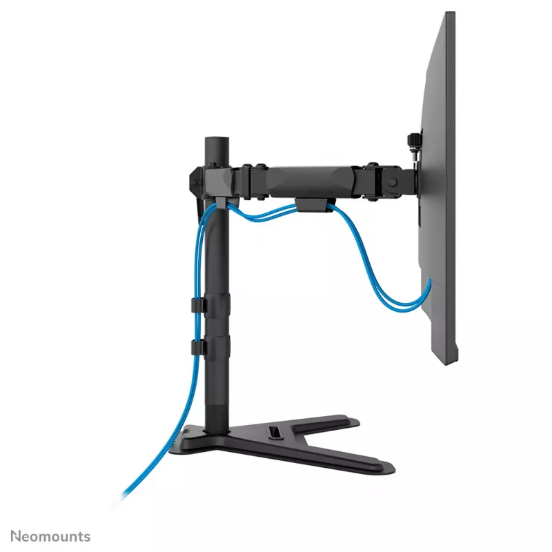 Divu monitoru statīvs Neomounts DS45-600BL2 10–32 collu ekrāniem, atbalsta 2 displejus, maks. 6 kg, VESA 75x75–100x100, brīvstāvošs, melns