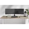 Divu monitoru statīvs Neomounts DS45-600BL2 10–32 collu ekrāniem, atbalsta 2 displejus, maks. 6 kg, VESA 75x75–100x100, brīvstāvošs, melns