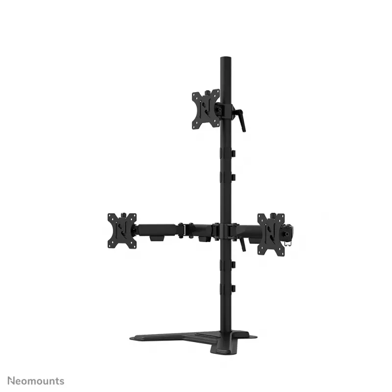 Neomounts DS45-600BL2-1 Trīskāršs monitoru statīvs 10-32 collas