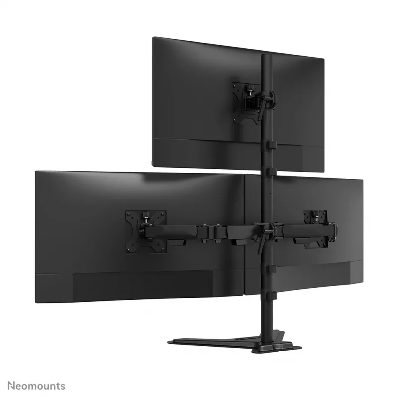 Neomounts DS45-600BL2-1 Trīskāršs monitoru statīvs 10-32 collas