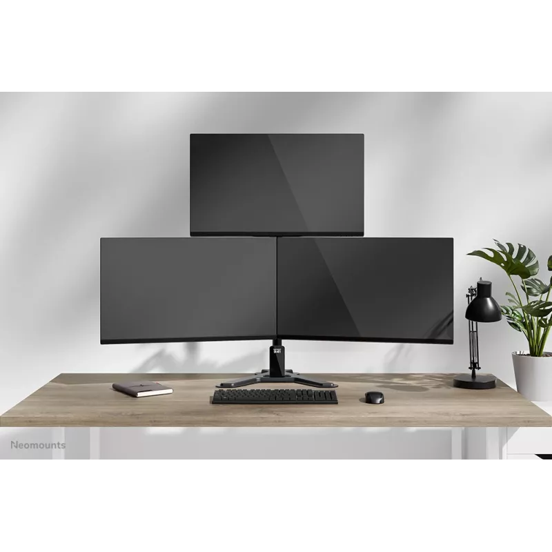 Neomounts DS45-600BL2-1 Trīskāršs monitoru statīvs 10-32 collas