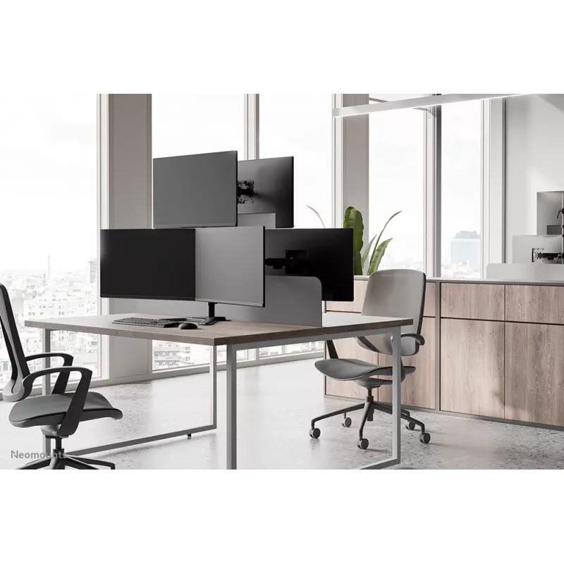 Neomounts DS45-600BL2-1 Trīskāršs monitoru statīvs 10-32 collas