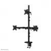 Neomounts DS60-600BL2-1 trīskārša monitora svira 10-32 collas, skava/caurlaide, 9 kg, 25,4 cm (10 collas), 81,3 cm (32 collas), 100 x 100 mm, melna