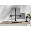 Neomounts DS60-600BL2-1 trīskārša monitora svira 10-32 collas, skava/caurlaide, 9 kg, 25,4 cm (10 collas), 81,3 cm (32 collas), 100 x 100 mm, melna