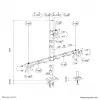 Neomounts DS60-600BL2-1 trīskārša monitora svira 10-32 collas, skava/caurlaide, 9 kg, 25,4 cm (10 collas), 81,3 cm (32 collas), 100 x 100 mm, melna