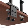 Četrkāršs monitora kronšteins Neomounts DS60-600BL2-2 10–32 collu ekrāniem, VESA 75x75–100x100, maks. slodze 8 kg, skava/caurums, melns