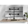 Četrkāršs monitora kronšteins Neomounts DS60-600BL2-2 10–32 collu ekrāniem, VESA 75x75–100x100, maks. slodze 8 kg, skava/caurums, melns