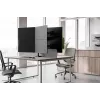 Četrkāršs monitora kronšteins Neomounts DS60-600BL2-2 10–32 collu ekrāniem, VESA 75x75–100x100, maks. slodze 8 kg, skava/caurums, melns
