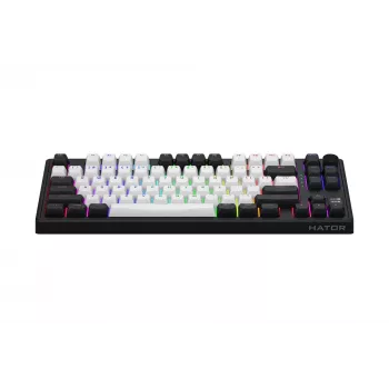 HATOR Skyfall 80 MAG ULTIMA 8K bezvadu tastatūra Gaming USB + RF Wireless + Bluetooth QWERTY US English Melna, Balta