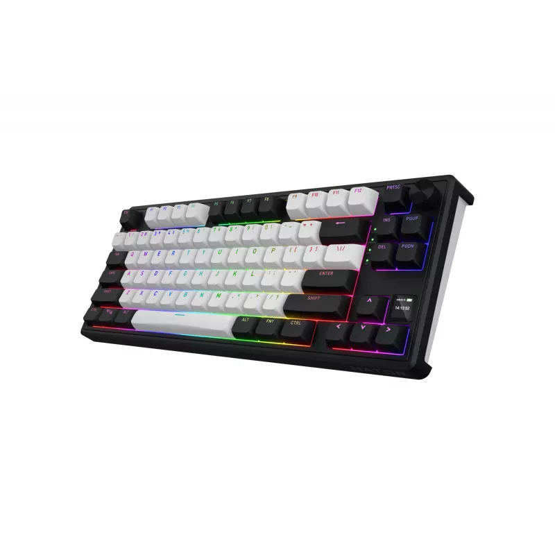 HATOR Skyfall 80 MAG ULTIMA 8K bezvadu tastatūra Gaming USB + RF Wireless + Bluetooth QWERTY US English Melna, Balta