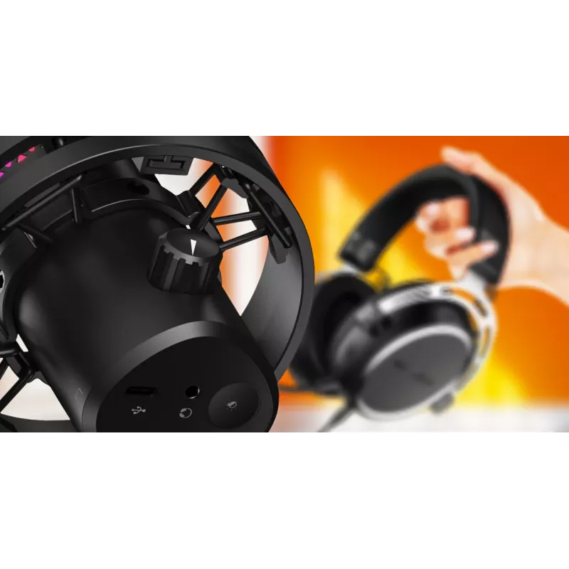 HATOR Dreamcast X, Melns, Podcast mikrofons, -32 dB, 20 - 16000 Hz, 16 bit, 96 kHz, 70 dB