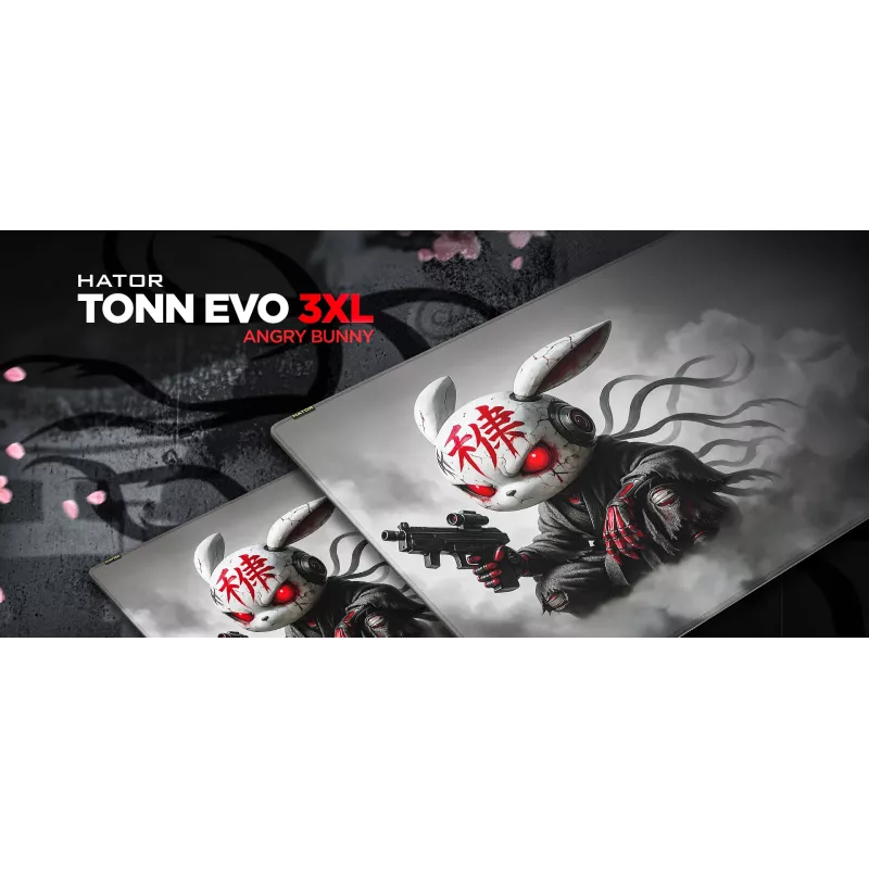 HATOR Tonn EVO 3XL Angry bunny Spēļu peles paliktnis