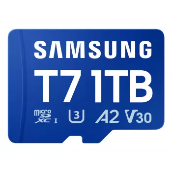 Samsung T7 microSD karte, 1 TB, MicroSDXC, UHS-I, 170 MB/s, 3. klase (U3), V30
