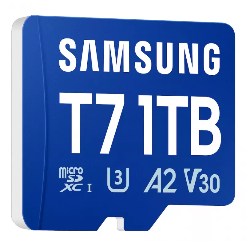 Samsung T7 microSD karte, 1 TB, MicroSDXC, UHS-I, 170 MB/s, 3. klase (U3), V30