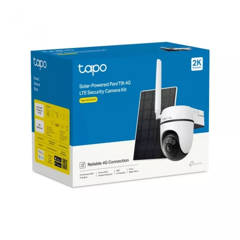 TP-Link Tapo C615G KIT kupolveida IP drošības kamera āra lietošanai 2304 x 1296 pikseļi montāžai pie griestiem/sienas/staba