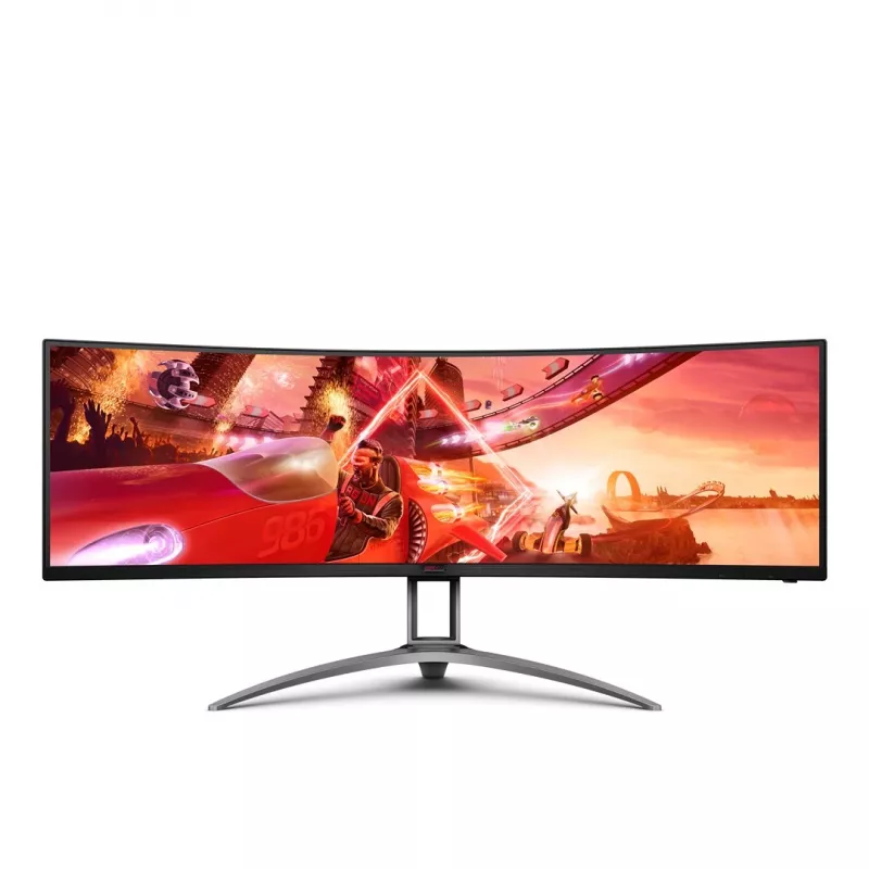 AOC B2 AG493UCX2 datora monitors 124 cm (48.8') 5120 x 1440 pikseļi Quad HD LED melns