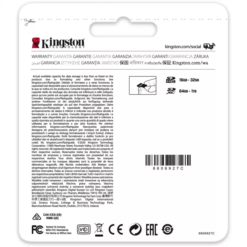 Memory Sdxc 64GB C10/SDS2/64GB Kingston