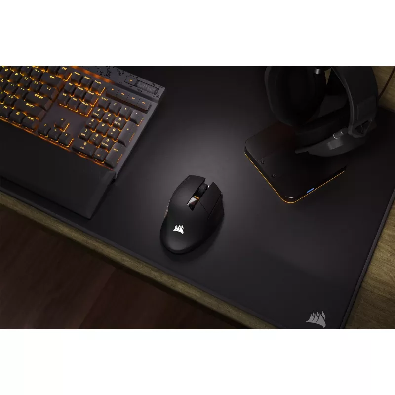 Corsair SCIMITAR ELITE WIRELESS pele Spēlēm Labročiem RF bezvadu + Bluetooth + USB Type-C Optiska 26000 DPI
