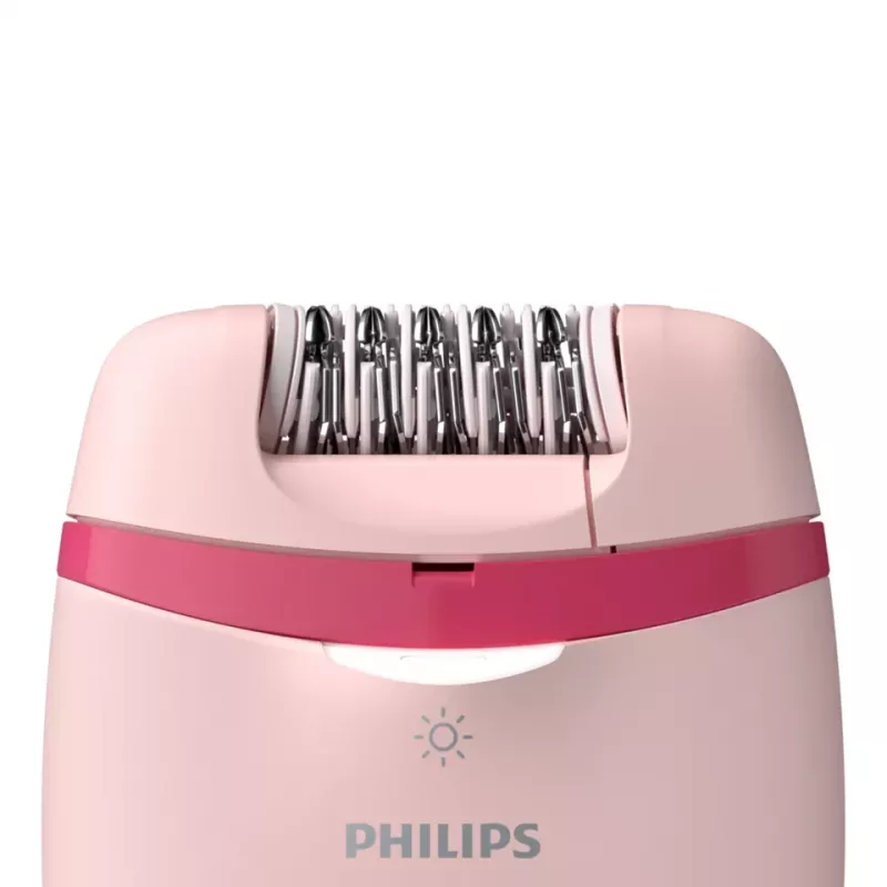 Philips Satinelle Essential BRE285/00 vada epilators, balts/rozā