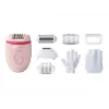 Philips Satinelle Essential BRE285/00 vada epilators, balts/rozā
