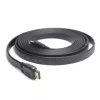 HDMI-HDMI vads v2.0 3D TV ātrgaitas Ethernet 1.8M plakans (zelta galiem)