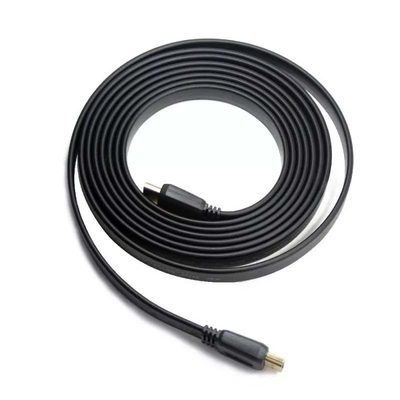 HDMI-HDMI vads v2.0 3D TV ātrgaitas Ethernet 1.8M plakans (zelta galiem)