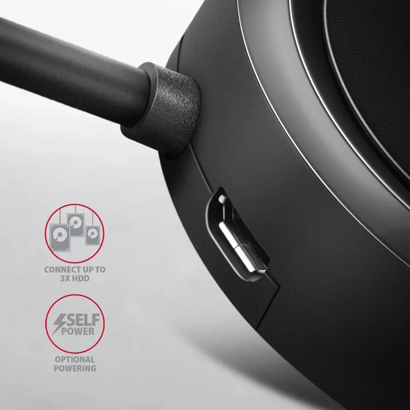 AXAGON HUE-P1AL centrmezgls ar 4 pieslēgvietām USB 3.2 Gen 1 APĻA FORMA