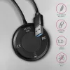 AXAGON HUE-P1AL centrmezgls ar 4 pieslēgvietām USB 3.2 Gen 1 APĻA FORMA