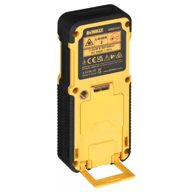 DeWALT DW03101 lāzera attāluma mērītājs melns, dzeltens 100 m