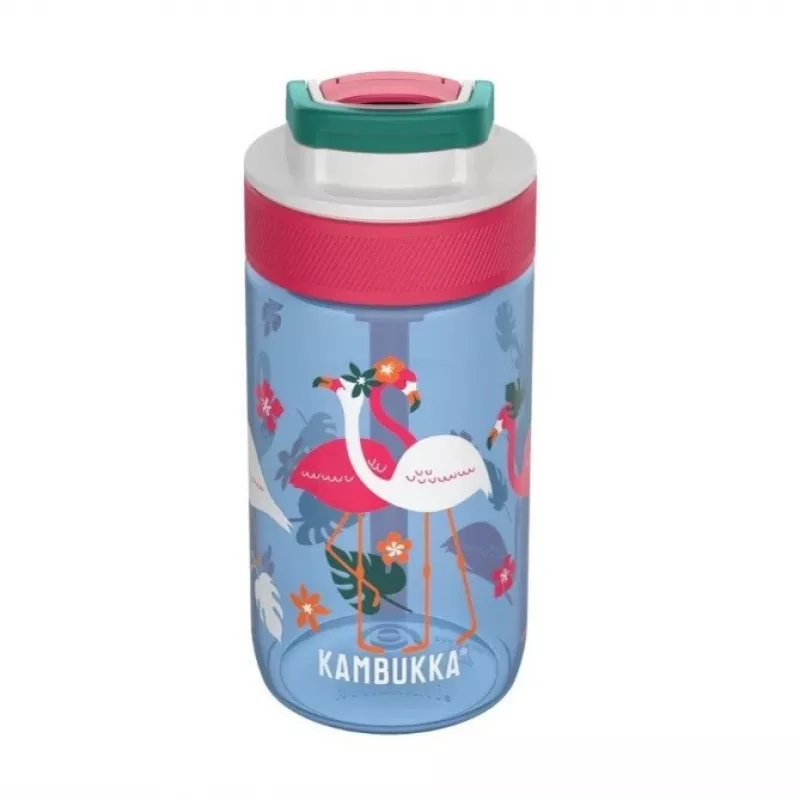 Kambukka Lagoon 400ml Blue Flamingo bērnu ūdens pudele