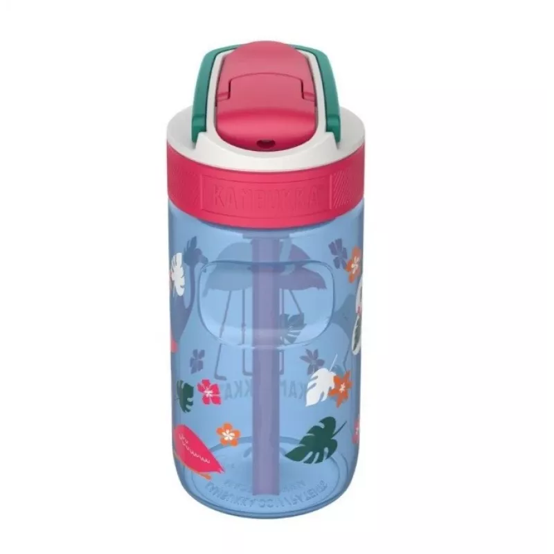 Kambukka Lagoon 400ml Blue Flamingo bērnu ūdens pudele
