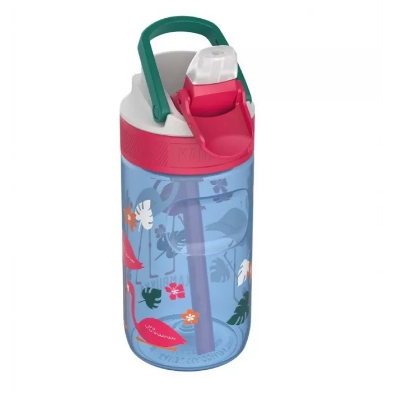 Kambukka Lagoon 400ml Blue Flamingo bērnu ūdens pudele