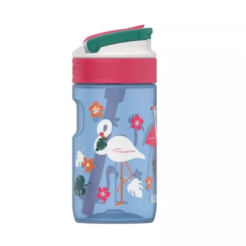 Kambukka Lagoon 400ml Blue Flamingo bērnu ūdens pudele