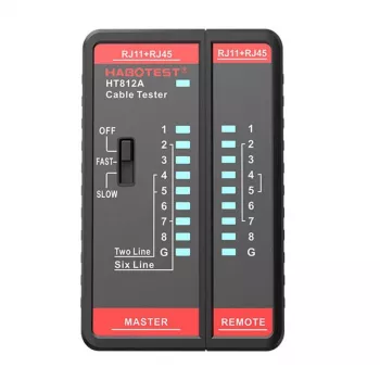 Tīkla kabeļa testeris Habotest HT812A RJ45/RJ14/RJ12/RJ9