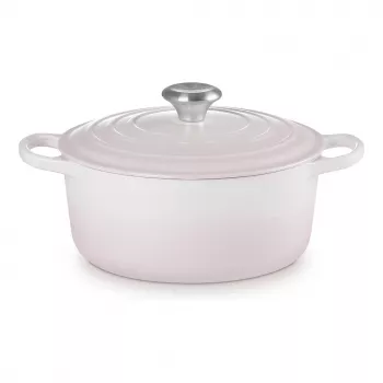 Le Creuset Signature čuguna apaļais katls 24 cm gaiši rozā