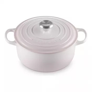 Le Creuset Signature čuguna apaļais katls 24 cm gaiši rozā