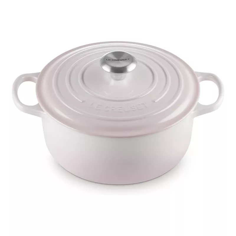 Le Creuset Signature čuguna apaļais katls 24 cm gaiši rozā
