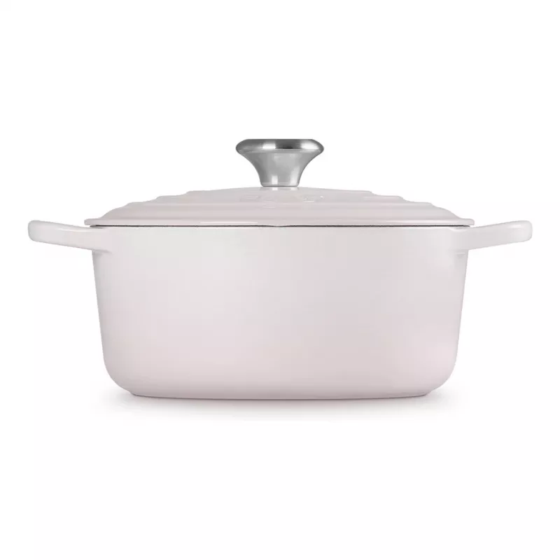 Le Creuset Signature čuguna apaļais katls 24 cm gaiši rozā