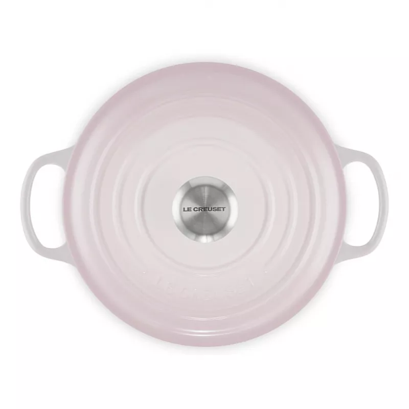 Le Creuset Signature čuguna apaļais katls 24 cm gaiši rozā