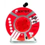 Pagarinātājs VERTEX PB50METAL 50 m 3x2,5 mm² 3000 W, 4x E/F tipa rozetes, IP44, F tipa kontaktdakša, ieslēgšanas/izslēgšanas slēdzis