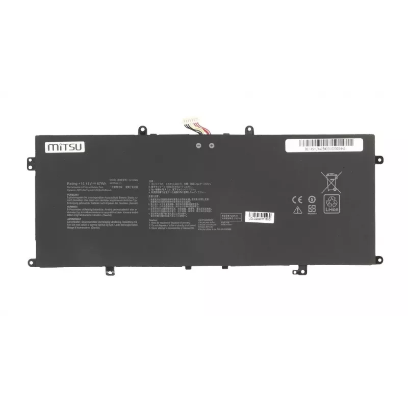 Akumulators MITSU C41N1904 priekš ASUS — 4347mAh 15.48V, modelis BC/AS-UX425