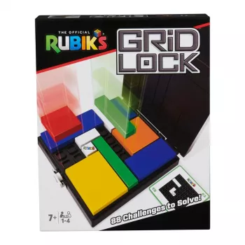 Rubik's Cube Gridlock spēle, problēmu risināšanas galda spēle, iedvesmota no klasiskās prāta mežģu fidget rotaļlietas, pieaugušajiem un bērniem no 7 gadu vecuma