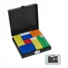 Rubik's Cube Gridlock spēle, problēmu risināšanas galda spēle, iedvesmota no klasiskās prāta mežģu fidget rotaļlietas, pieaugušajiem un bērniem no 7 gadu vecuma
