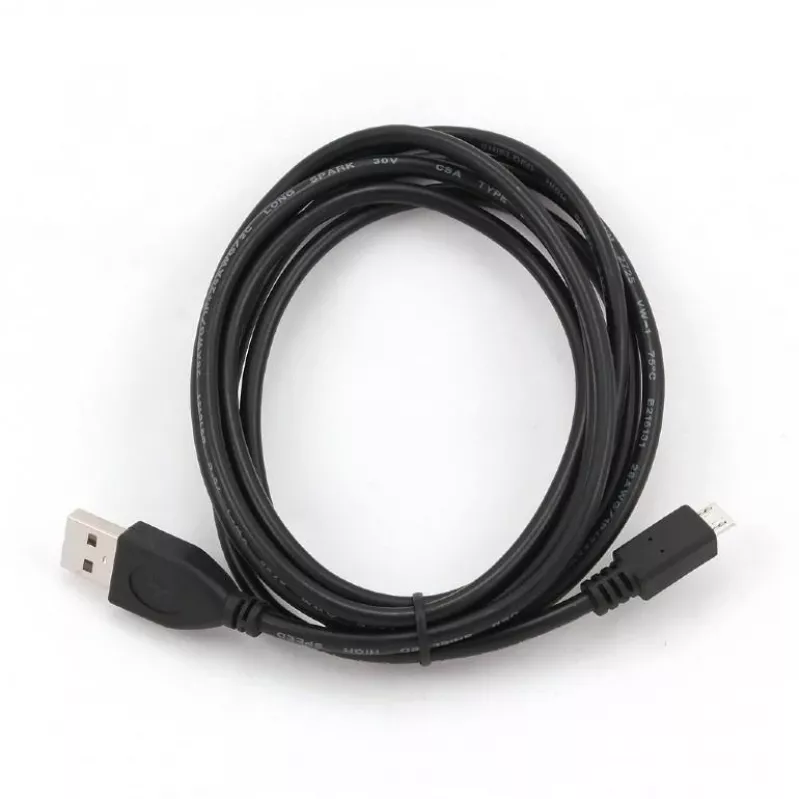 Gembird CCP-MUSB2-AMBM-0.1M USB kabelis USB2 uz Micro-USB Melns