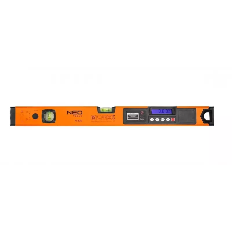 Neo Tools līmeņrādis ar elektronisko displeju un lāzera rādītāju 60 cm