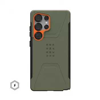 Urban Armor Gear Civilian mobilo tālruņu maciņš 17,3 cm (6,8) apvalks Olīvu, Oranžs