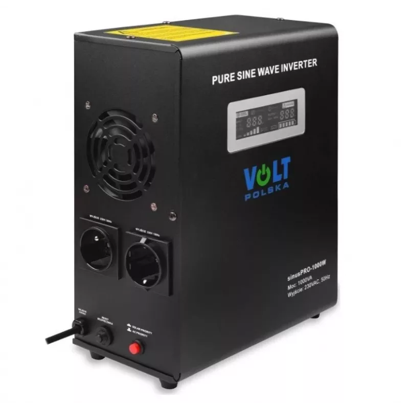 Sprieguma pārveidotājs Volt Polska SinusPro 1000W 12V 700W – tīrs sinusoidāls signāls 12V sistēmām